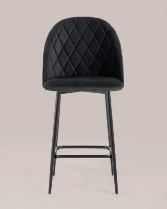Стул полубарный Марсель ПЛ велюр Черный_2