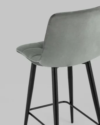 Стул полубарный Джанго велюр Серый_5