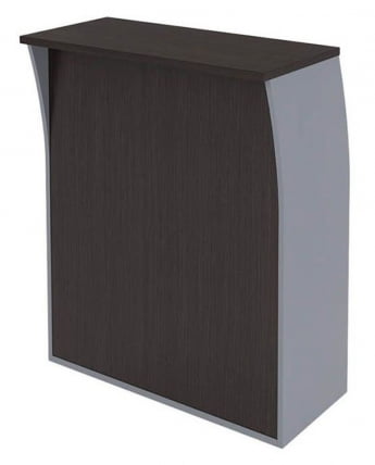 Стойка ресепшн прямая IMAGO РС-1 Венге Магия Металлик_0