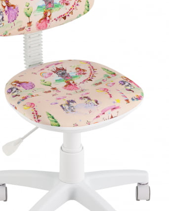 Кресло компьютерное детское УМКА Princesski пластик белый_6