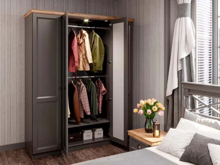 Спальный гарнитур Амели №12 Оникс серый_4