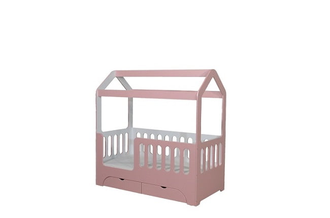 Кровать-домик В-2 с ящиками 800x1600 Бизе_0