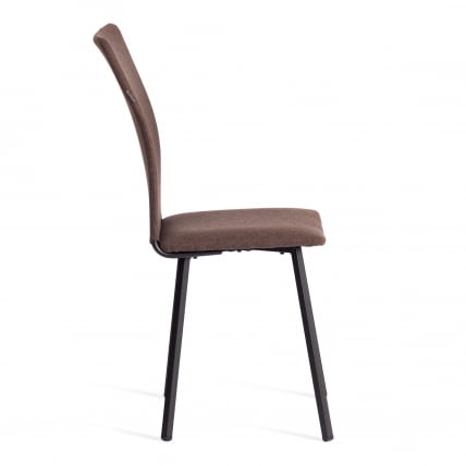 Стул обеденный La Rousse (2 шт. в упаковке) NEW, ткань рогожка, коричневый/черный, 3М7-147, 45х55х93 см_1