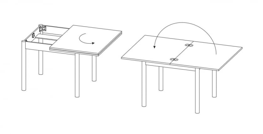 Кухонный стол СО-1м (Беленый дуб)_2