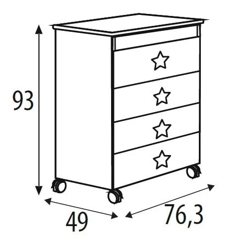 Комод Micuna Dolce Luce пеленальный B-1673 white/grey_3