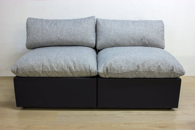 Диван двойной Кубэ без подлокотников модульный тафт / taft_1