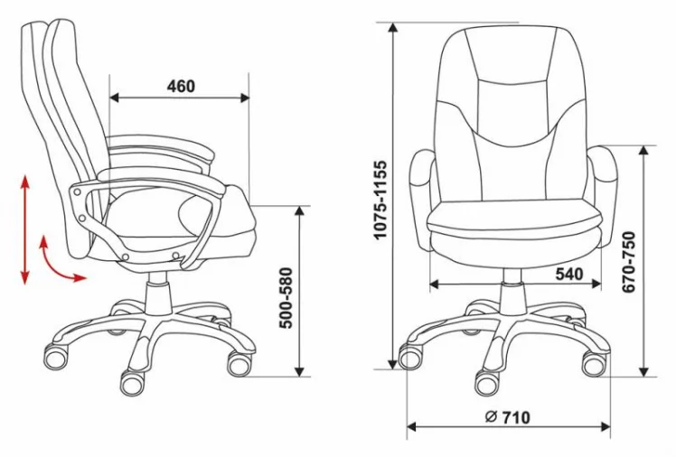 Кресло руководителя Бюрократ CH-868N/BLACK_5