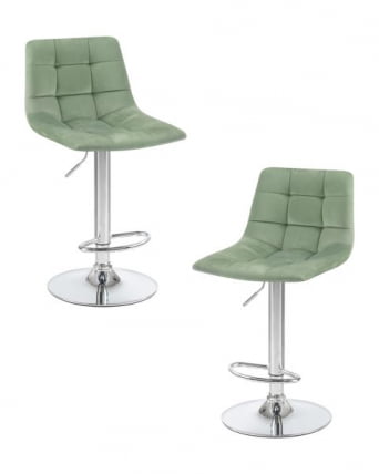 Стул барный ДОБРИН ТАИЛОР (пудрово-мятный велюр (МДЖ9-87)) 2 шт / DOBRIN TAILOR (MJ9-87))_0
