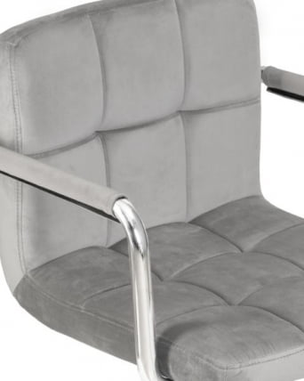 Офисное кресло для персонала DOBRIN TERRY (серый велюр (MJ9-75)) 2 шт_7