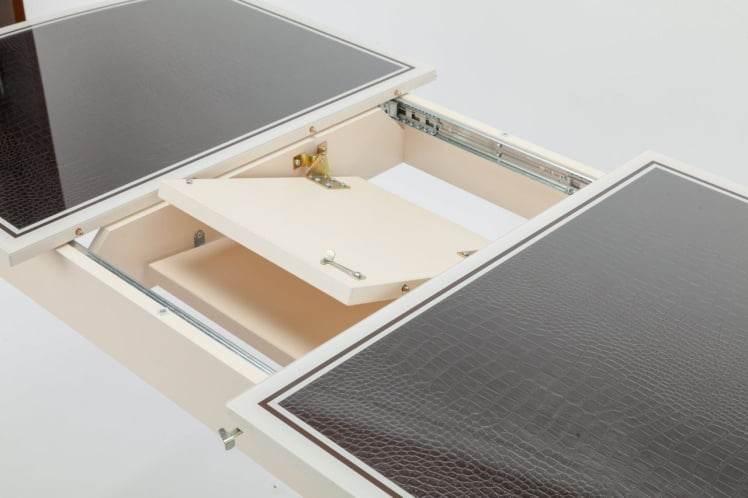 Столешница Чикаго КЗ (6191) крем,крокодил коричневый_1