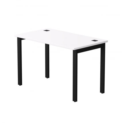 Стол прямой на металлокаркасе, опоры 90 гр Everprof EVO 254S006 Белый Черный_0