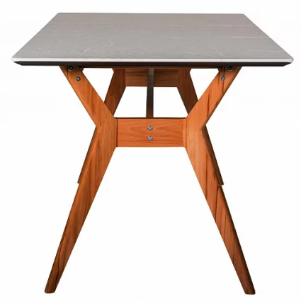 Стол раскладной Нарвик 120-160 ОРЕХ-Мрамор Бьянко_3