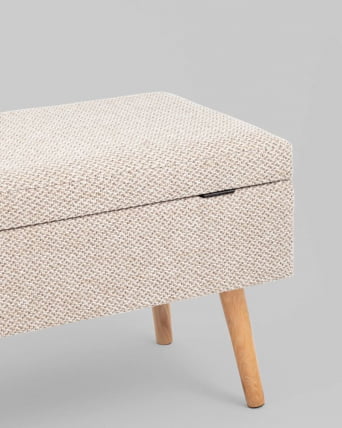 Банкетка Сторми с ящиком бежевый_1