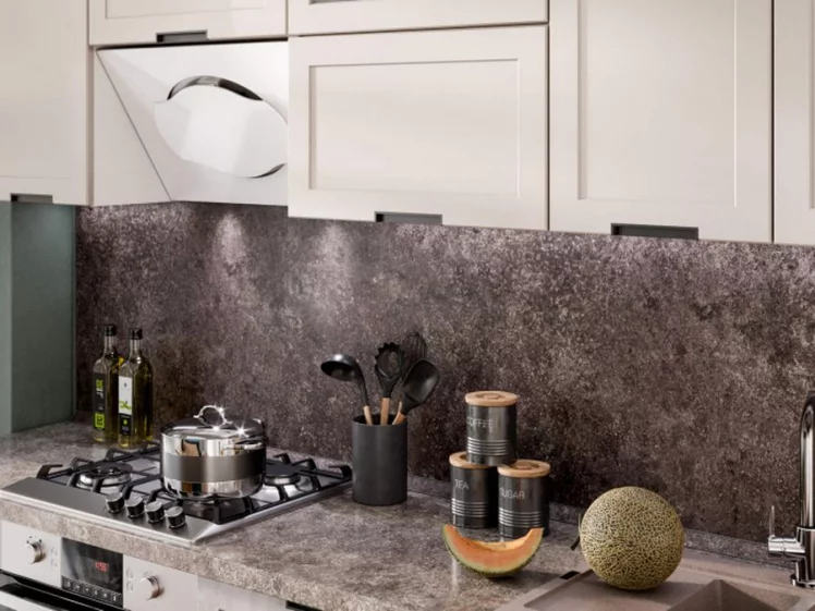 Кухонный гарнитур Джамис №2 Белый кашмир Белый камень_3