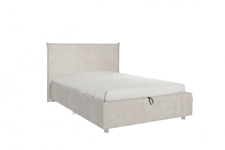 Кровать 1.2 Квест с подъем. механизмом ZP.KM1.2-03 крем (велюр)_0