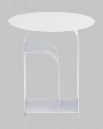 Журнальный столик Arwel металл белый_2