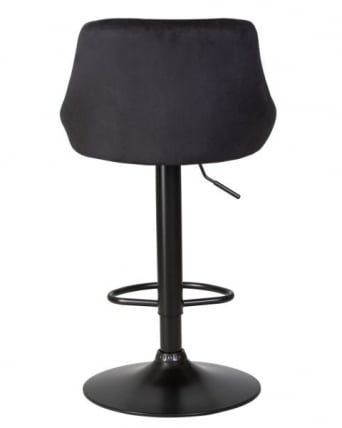 Стул барный ДОБРИН ЛОГАН БЛАCК (черный велюр (МДЖ9-101)) 2 шт / DOBRIN LOGAN BLACK (MJ9-101))_5