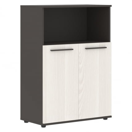 Шкаф с глухими малыми дверьми EDIS EMCS 85.3 Ясень Траун Мокко Мокко_0