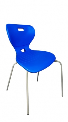 Стул универсального назначения АУРА (рост 6) Красный/Каркас серый / AURA_1