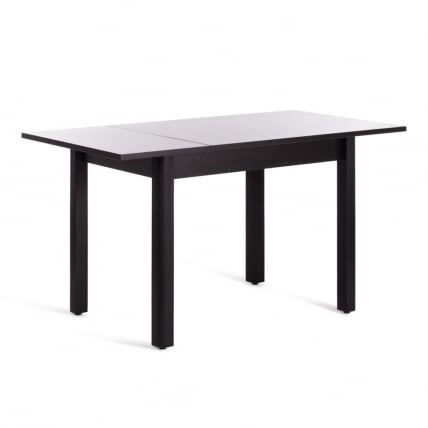 Стол TURIA ЛДСП/HPL/МДФ, 100 х 70+40 х 75 см, Мрамор черный/черный_3