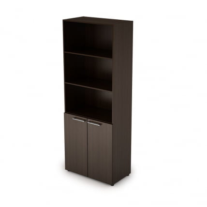 Шкаф стеллаж высокий полузакрытый TAIM-MAX 4Ш.005.2 Венге_0