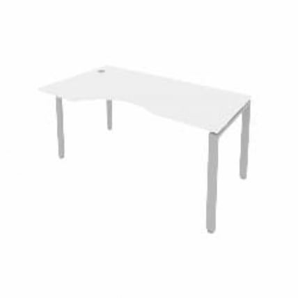Стол письменный METAL SYSTEM Б.СА-1 Л Белый/Серый_0