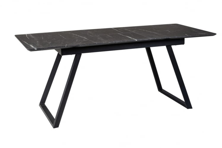 Стол Пеле раздвиж. 140-180 Темный мрамор/Бабочка_3