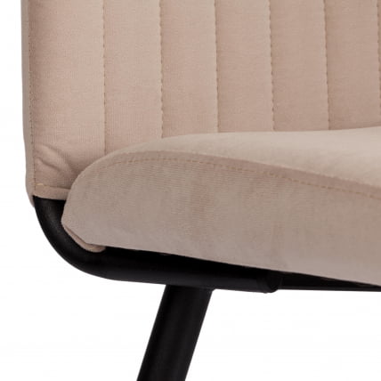 Стул обеденный Monte Carlo TREND, велюр, бежевый/черный, 7, 49х51х93 см_8