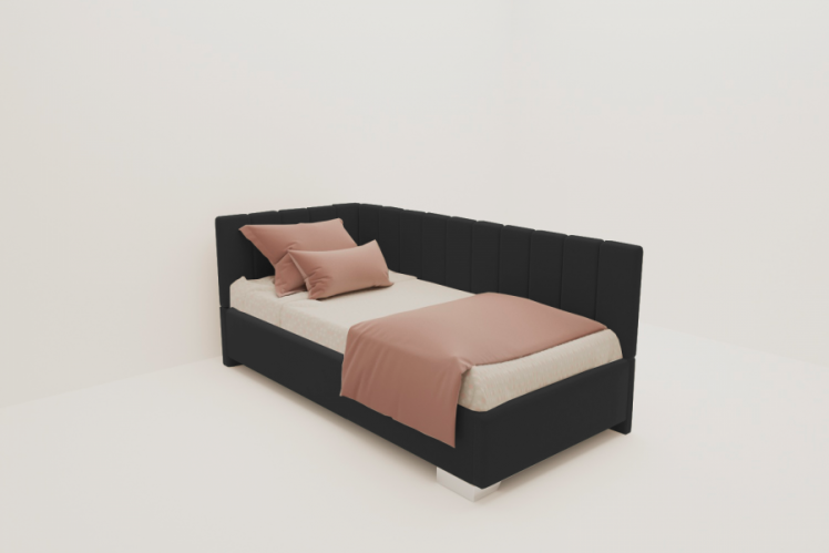 ДЕТСКАЯ МЯГКАЯ ИНТЕРЬЕРНАЯ КРОВАТЬ ТЕРРА С ПОДЪЕМНЫМ МЕХАНИЗМОМ (BERHOUSE) Цвет фасада: Серый; Материал фасада: Металл/Велюр; Спальное место: 800х1900_0