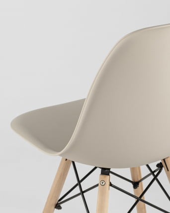 Стул Еамес Стиле ДСВ бежевый (разборный каркас) / Eames Style DSW_9
