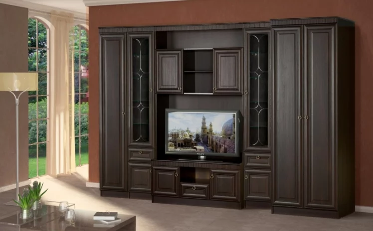 Шкаф многоцелевой (Инна) 601 Денвер темный_2