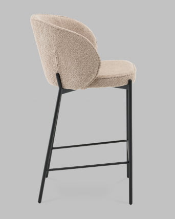 Стул полубарный Тисдейл букле бежевый_3