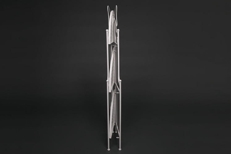 Этажерка угловая Secret De Maison 003 стальной сплав, 36х36х120см, butter white_4