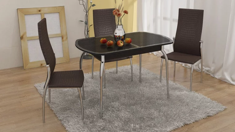 Стул Комфорт Коричневый Аллигатор к/з 218 (коричневый)_2