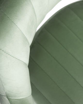 Стул барный DOBRIN CHARLY Пудрово-мятный велюр MJ9-87_7