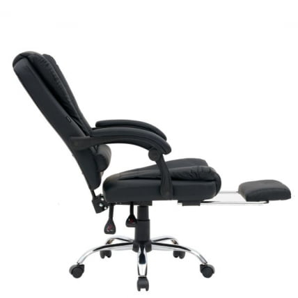 Кресло офисное с функцией вибромассажа CROMEX (КРОМЕКС) Chill MS-005 экокожа черное_5