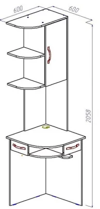 Стол для ноутбука КС 20-44 Венге_2
