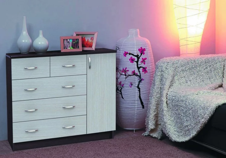 Комод №2 дуб венге + дуб белфорд_0