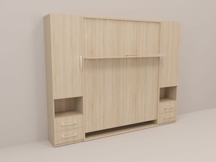 Кровать-трансформер Смарт 1 Ш+К+Ш 1400 Венге_0