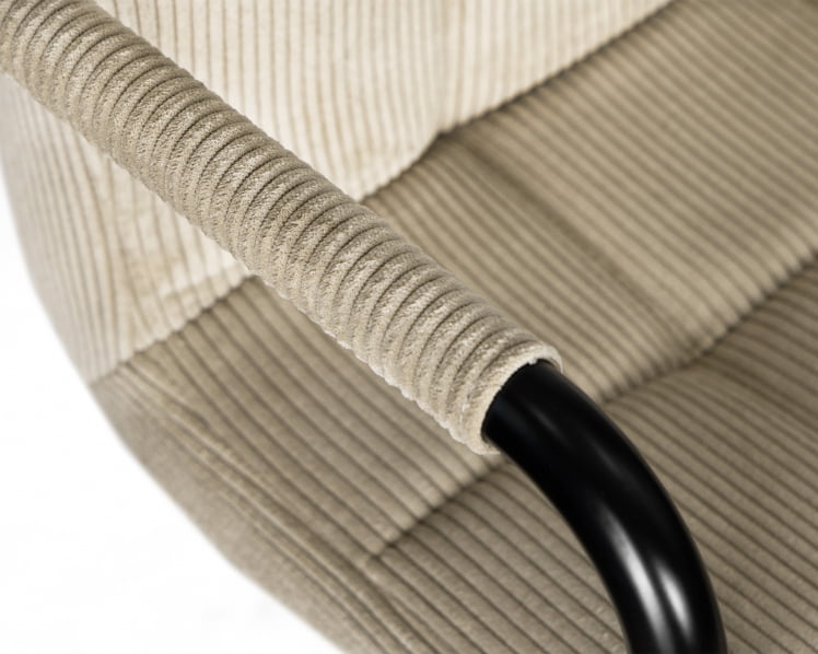 Стул барный DOBRIN KRUGER ARM BLACK (бежевый вельвет (LAR-E2041-04))_8