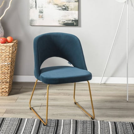 Кресло Ларс Диаг блуе/Линк золото / Lars Diag blue/Линк_9