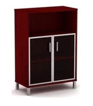 Стеллаж стекло в раме В420.4 Бургунди_0