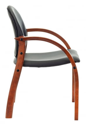 Кресло для посетителя Бюрократ Джуно Черный_2