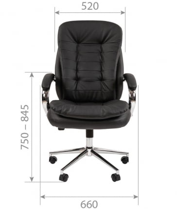 Кресло руководителя CHAIRMAN 795 кожа Черный_3