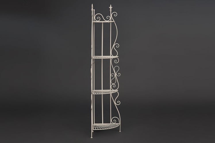 Этажерка угловая Secret De Maison 001 стальной сплав, 50х35х160см, butter white_2