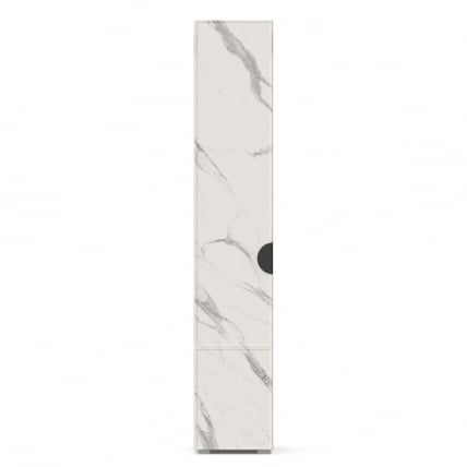 Шкаф 400 левый Вилена ЛД 138.120.000 Оникс Серый/Монте белый_2