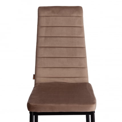 Стул Easy (mod. JSC02-1) металл, флок, 41 х 52 х 96 см, Beige (бежевый) HLR8 / черный_5