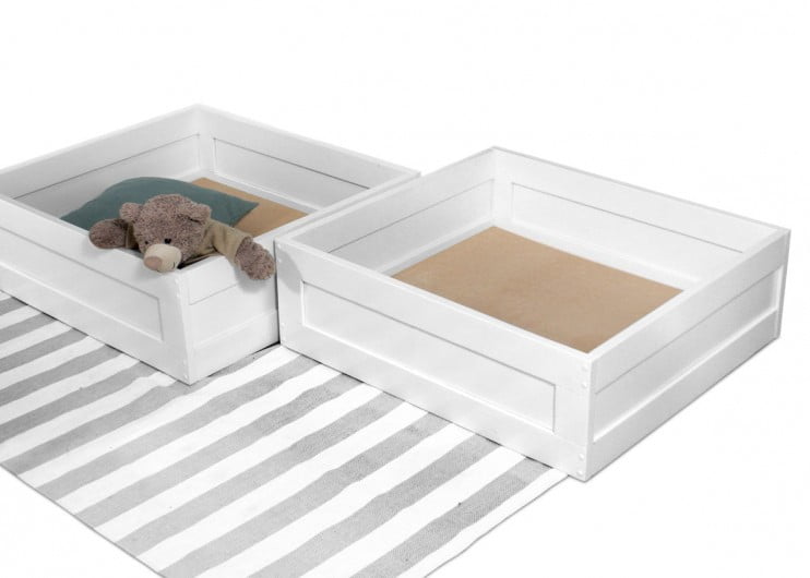 Кровать-домик RooRoom кд-11Р c ящиками Розовый_3