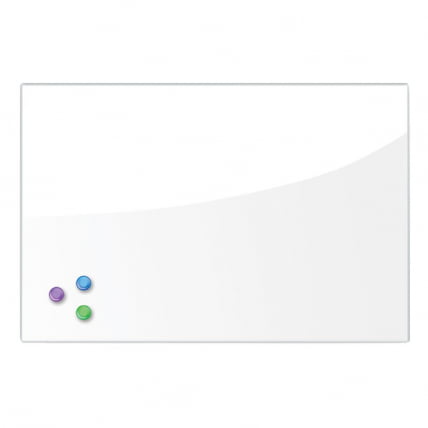 Доска магнитно-маркерная стеклянная BRAUBERG 40х60 см Белая_0