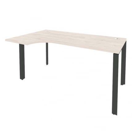 Стол эргономичный левый на П-образном м/к ONIX O.MP-SA-1L Денвер Светлый/Антрацит_0